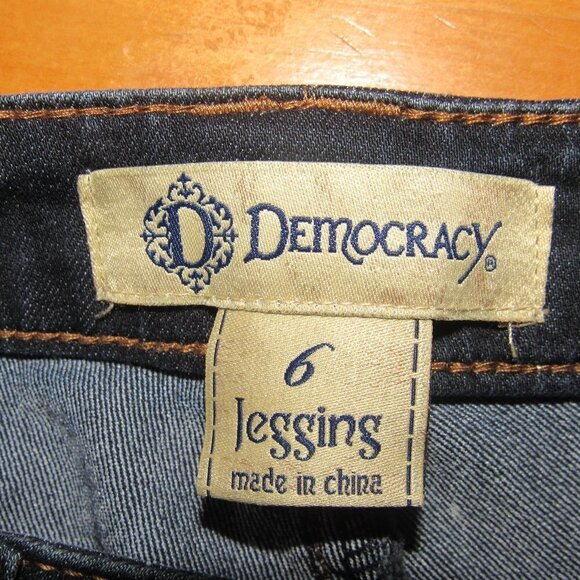 DEMOCRACY Jeggings Dark Wash Blue Jeans Size 6 - Picture 5 of 6